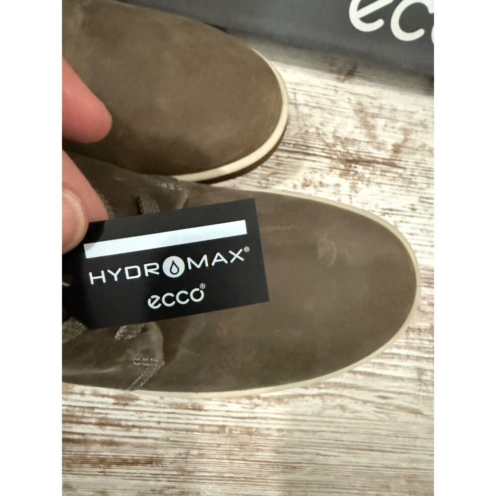 Ecco Chase Ii Hydromax Leather Shoes Warm Grey Lace-Up Womens EU 40 US 9-9.5 - Picture 5 of 11